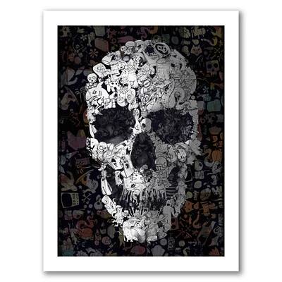 Doodle Skull by Ali Gulec Frame  - Americanflat