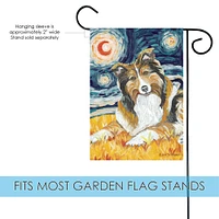 Van Growl-Shetland Sheepdog Decorative Dog Flag