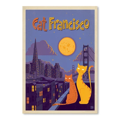 Cat Catfrancisco by Anderson Design Group  Poster Art Print - Americanflat