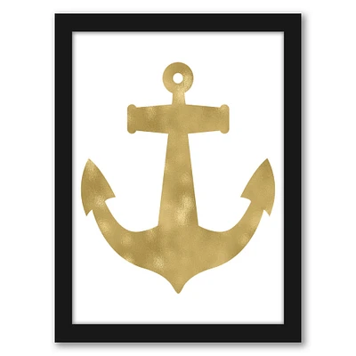 Anchor Gold On White by Amy Brinkman Frame  - Americanflat