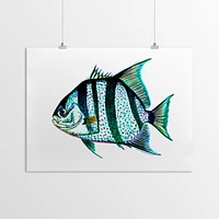 Striped Fish by T.J. Heiser  Poster Art Print - Americanflat