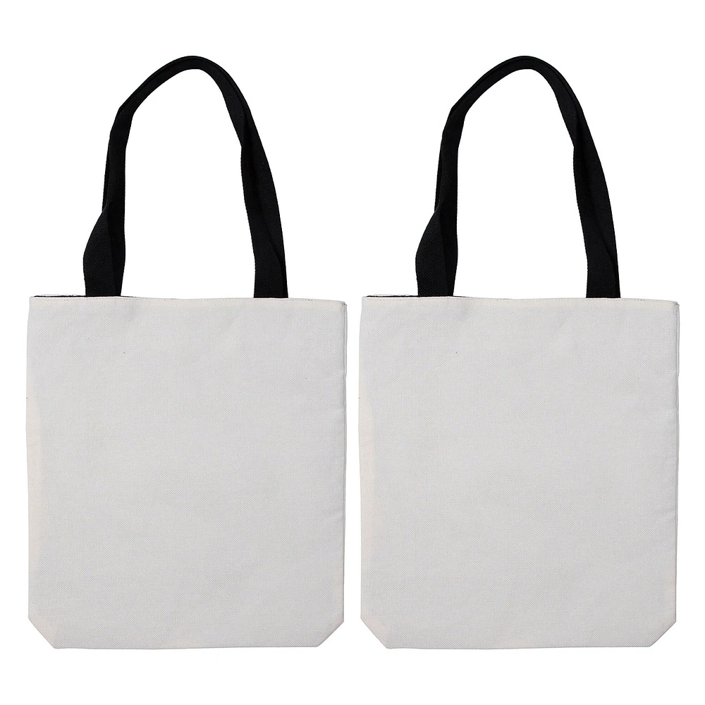 Craft Express Sublimation Linen Totes 2/Pkg-5.7" X 8.25"