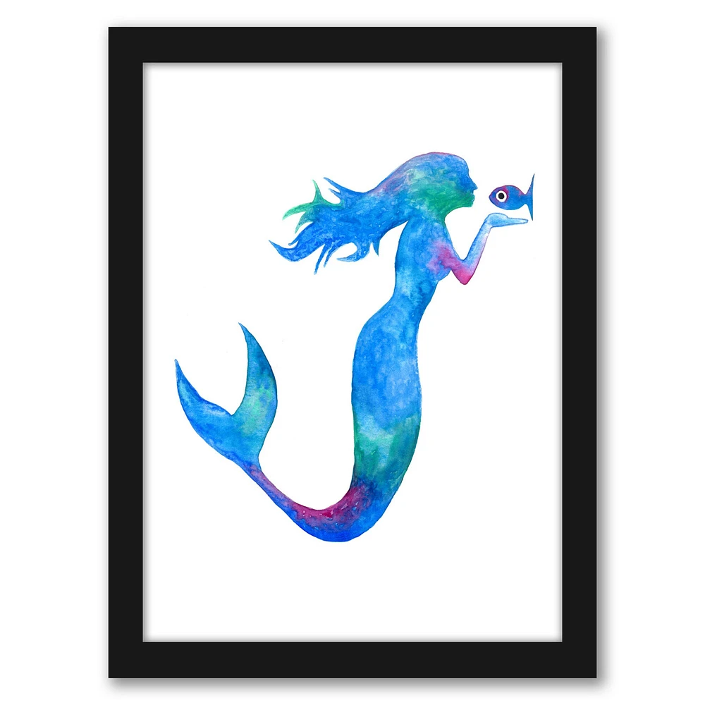 Mermaid Kissing Fish by T.J. Heiser Frame  - Americanflat