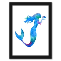 Mermaid Kissing Fish by T.J. Heiser Frame  - Americanflat