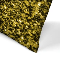 Gold Shiny Texture by Emanuela Carratoni Americanflat Decorative Pillow
