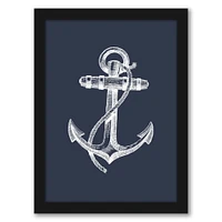 Navy Anchor by Coastal Print & Design Frame  - Americanflat