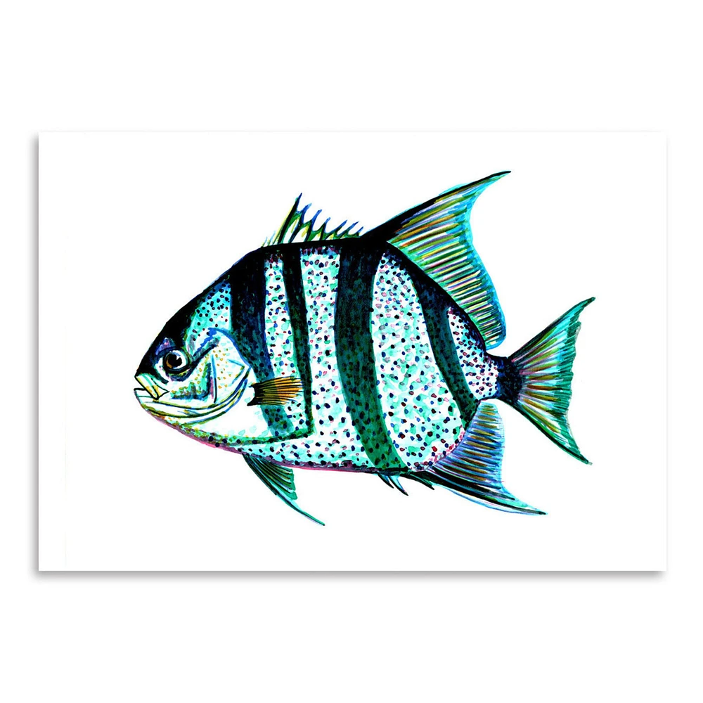Striped Fish by T.J. Heiser  Poster Art Print - Americanflat