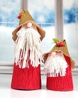 Crepe Paper Christmas Gnomes