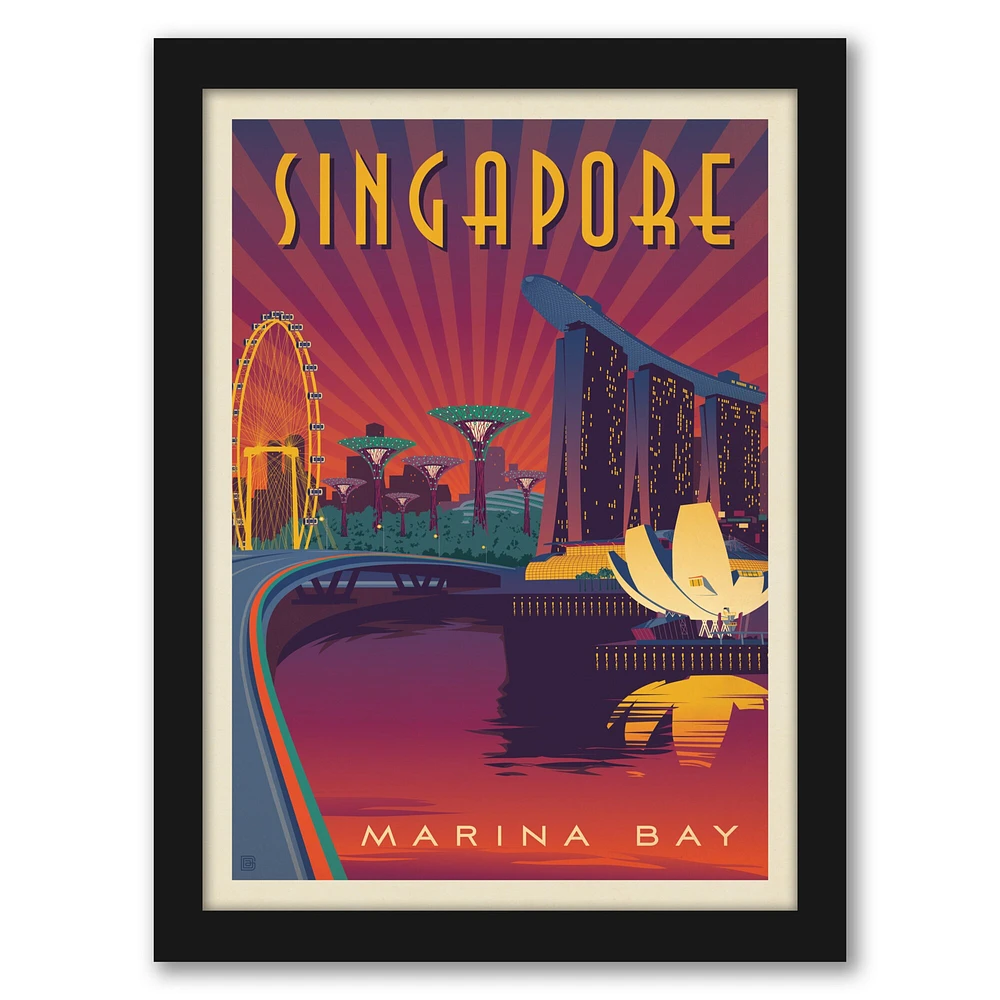 Singapore Marina Bay by Anderson Design Group Frame  - Americanflat