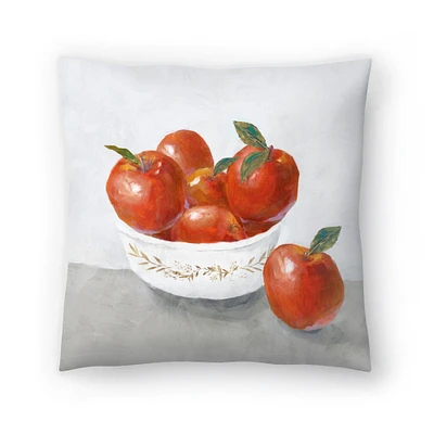 Apples by PI Creative Art Throw Pillow Americanflat Decorative Pillow