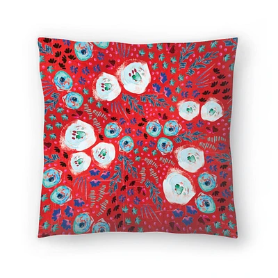 Floral Jam by Rebecca Prinn Throw Pillow Americanflat Decorative Pillow