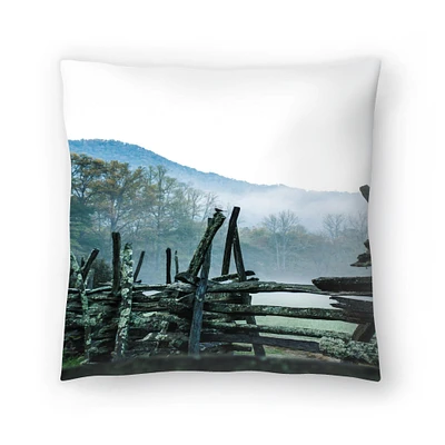 Old Fence by Tanya Shumkina Throw Pillow Americanflat Decorative Pillow