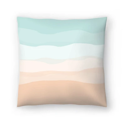 Mint Peach Abstract by Jetty Home Americanflat Decorative Pillow