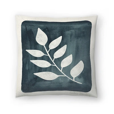 Branch Blue Throw Pillow By Pauline Stanley Americanflat Decorative Pillow