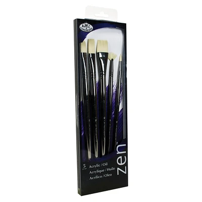 Royal Brush Zen Brush Set, 33 Acrylic/Oil Long Handle Brushes, Set B