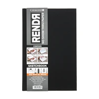 Crescent RENDR Hard-Cover Sketch Book, 5.5in x 8.5in 48/Sheets