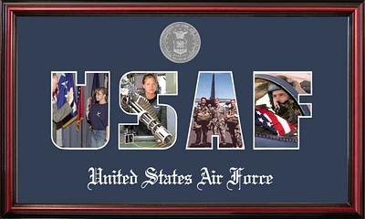 Patriot Frames Air Force Collage Photo Petite Frame with Silver Medallion