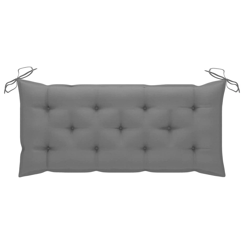 SKUSHOPS Garden Bench Cushion Gray 47.2"x19.7"x2.8" Fabric