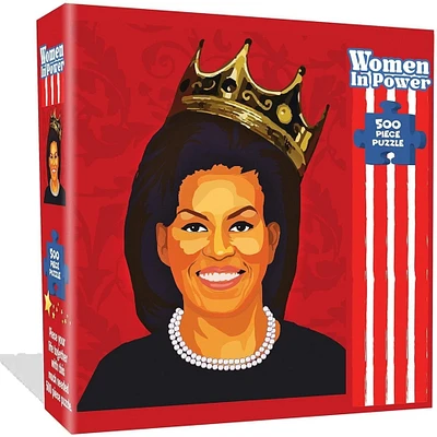 Mighty Mojo Michelle Obama Jigsaw Puzzle 500pcs Women in Power Illustration Design All Ages