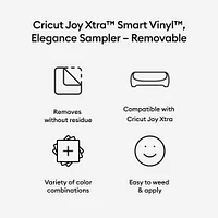 Cricut Joy Xtra Removable Smart Vinyl Sampler- Elegance