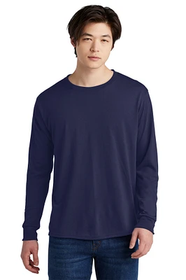 Stylish Long Sleeve T-Shirts Stretch Crewneck Soft Tees for Men | Men's Eversoft 5.3-oz, 100% polyester Cotton Stay Tucked Crew Long Sleeve T-Shirt | RADYAN®