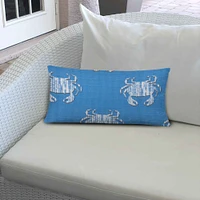 CRABBY Indoor-Outdoor Soft Royal Pillow and Pillow Covers 