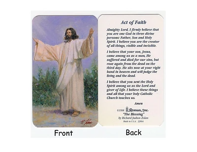 Roman Club Pack Of 50 "Act Of Faith" Religious Prayer Cards