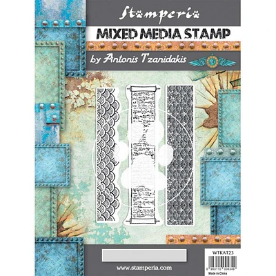 Stamperia Cling Stamp 5.90"X7.87"-Borders, Sir Vagabond In Japan