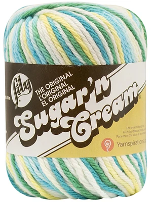 Lily Sugar'N Cream Mod Yarn - 6 Pack of 57g/2oz - Cotton - 4 Medium (Worsted) - 95 Yards - Knitting/Crochet