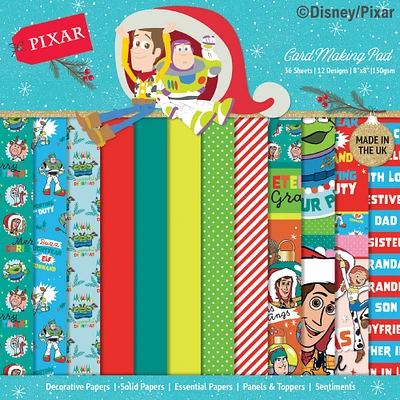 Disney Christmas Card Making Pad 8"X8"-Toy Story