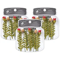 Pack of 3 - Little Birdie Izabela Floral Greenery 12/Pkg-Love and Roses