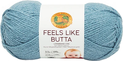 (3 Pack) Lion Brand Yarn Feels Like Butta Yarn, Dusty Blue