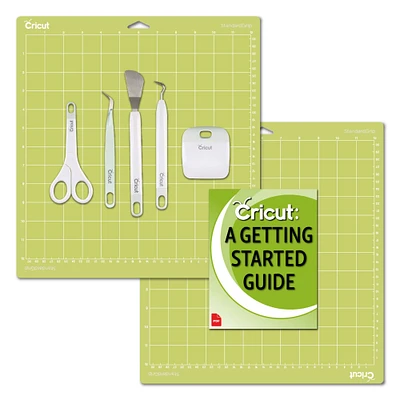 Cricut Tools Basic Set and 2 Pack Cutting Mats 12 in.x12 in. Guide Bundle