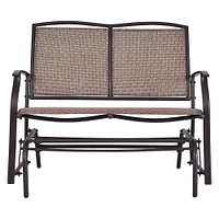 Costway Patio Glider Rocking Bench Double 2 Person Chair Loveseat Armchair Backyard