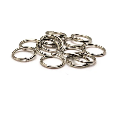 100, 500 or 1,000 Pieces: 7 mm Rhodium Silver Jump Rings, 21g