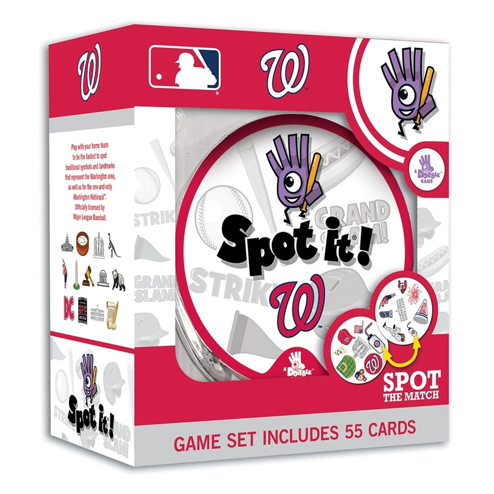 MasterPieces Washington Nationals Spot It! Card Game