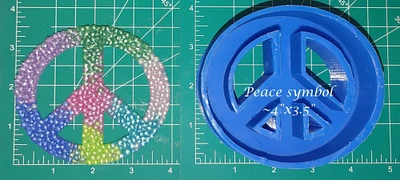 Peace Symbol Silicone Freshie Mold