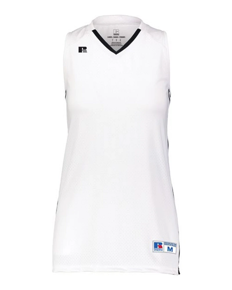 Russell Athletic - Women's Basketball Jersey | 92/8 nylon/spandex | versatile collection of V-neck tees, including sports V-neck shirts, basketball jerseys, and athletic basketball tees designed to elevate your game