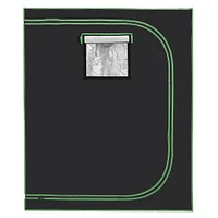 Indoor Hydroponic Grow Tent with Observation Window and Floor Tray