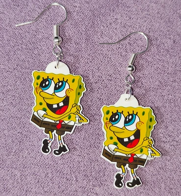 Spongebob Fan Art Earrings