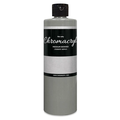 Chromacryl Students' Acrylics - Silver, 16 oz bottle