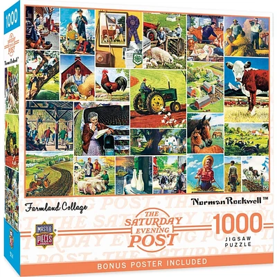 MasterPieces Saturday Evening Post - Farmland Collage 1000 Piece Puzzle