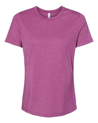 BELLA + CANVAS® - Women’s Relaxed Fit Heather CVC Tee | 4.2 oz./yd² (US), 52/48 Airlume combed and ring-spun cotton/polyester Shirt | Women's Short Sleeve Tee