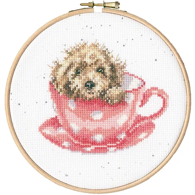 Teacup Pup XHD119P Counted Cross Stitch Kit
