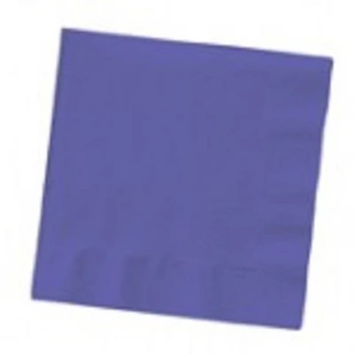 Party Central Club Pack of 500 Grape Purple Premium 3-Ply Disposable Beverage Napkins 5"