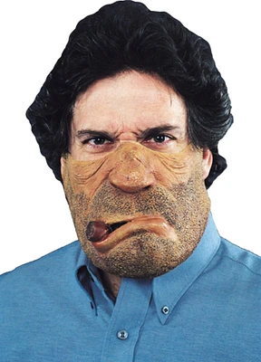 The Costume Center Black and Brown Old Smokey Men Adult Halloween Mask Costume Accessory - One Size
