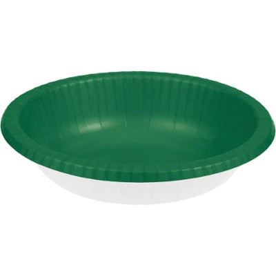 Party Central Club Pack of 200 Emerald Green and White Banquet St Patrick's Day Dinner Party Bowls 20 oz.