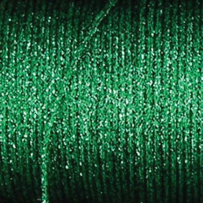 The Ribbon People Green Glitter Woven Craft Cord 0.25" x 100 Yards