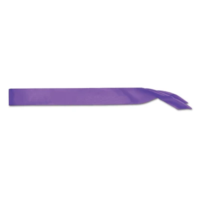 Beistle Pack of 6 Blank Customizable Purple Satin Sashes 33"