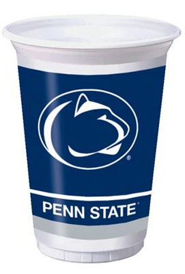 Party Central Club Pack of 96 NCAA Penn State Nittany Lions Disposable Plastic Drinking Party Tumbler Cups 20 oz.